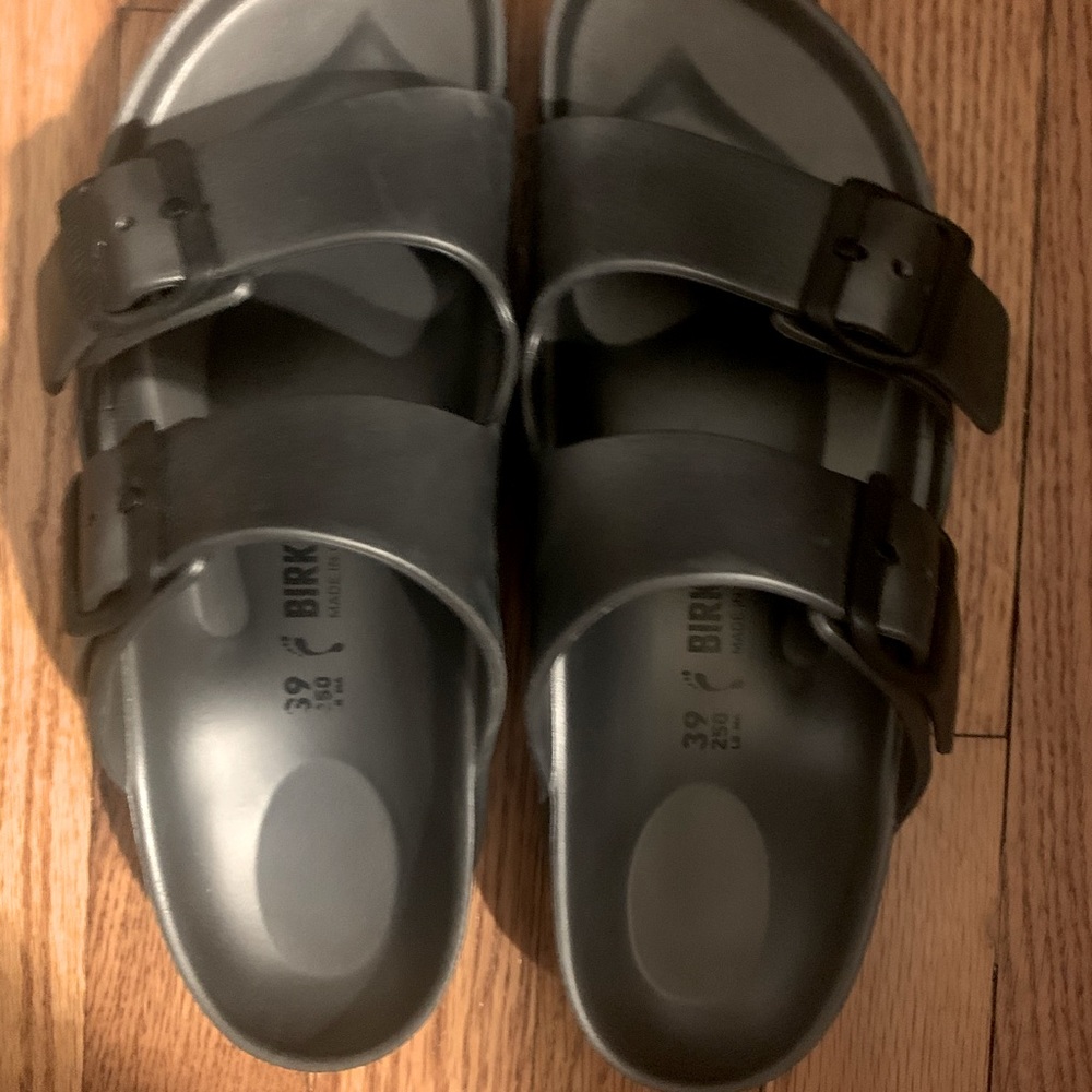 Birkenstock sandals.